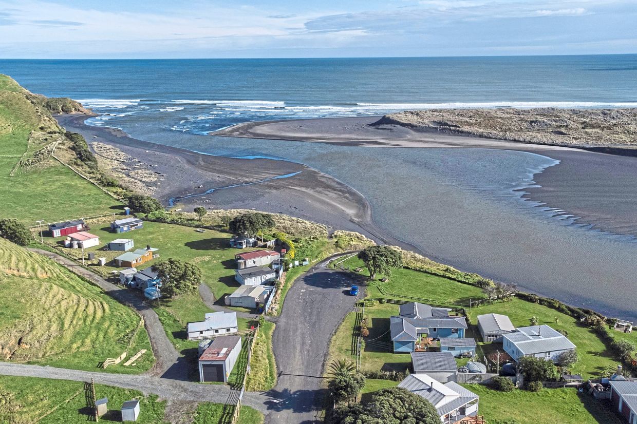 A general view of the town of Marokopa in the Waikato district of New Zealand. — AP