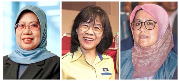 Pushing for change: (From left) Hafsah, Wong and Mas Ermieyati say Malaysia needs more women representation in politics.