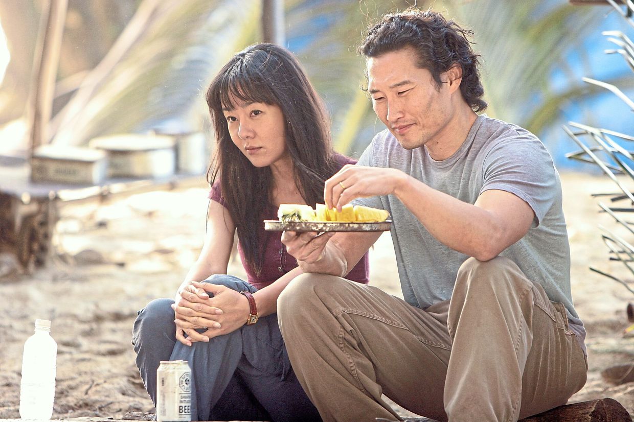 Daniel (seen here with co-star Yunjin Kim) spent six seasons on the hit series Lost.