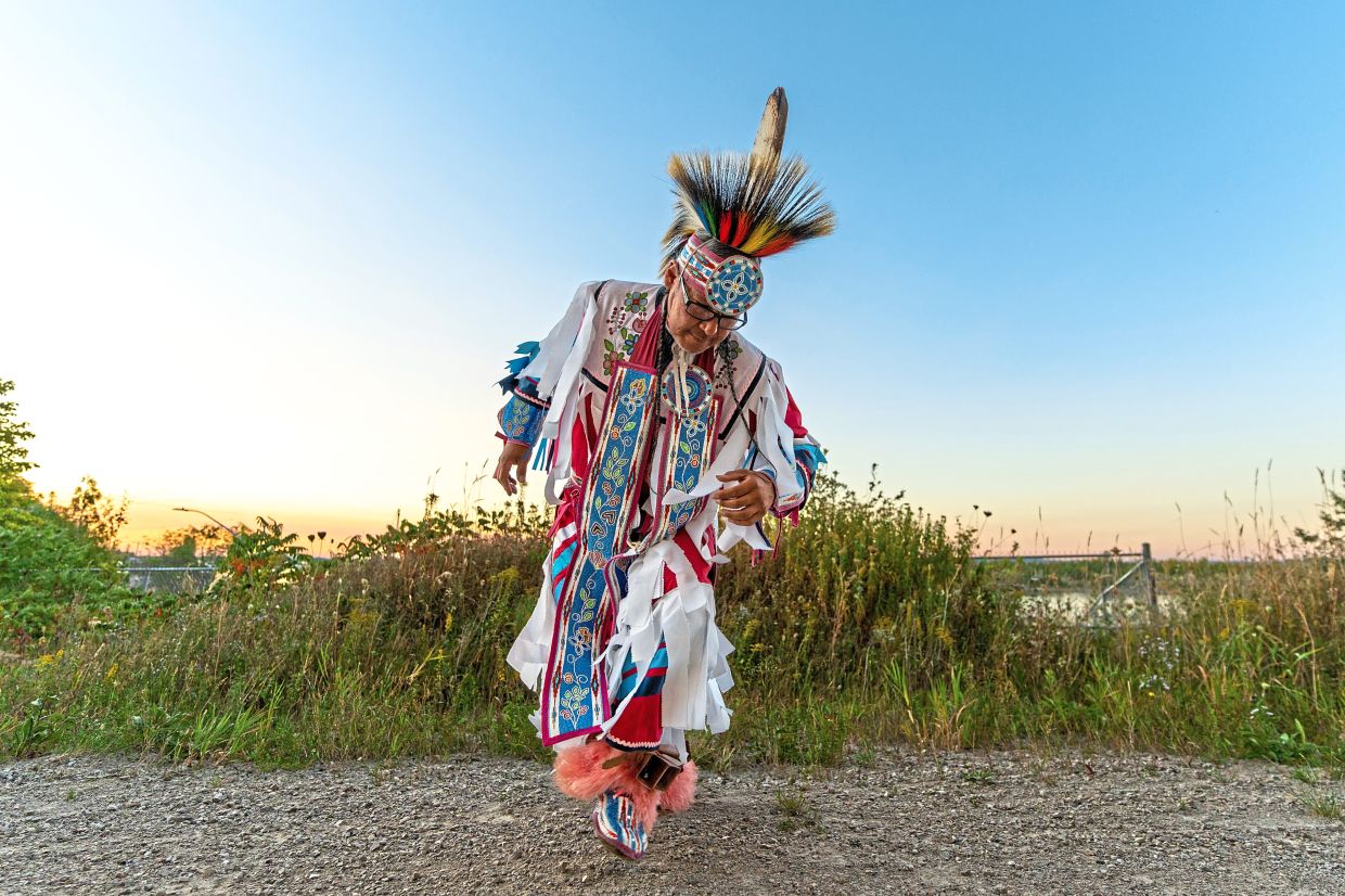 Anishinabe dance performance on Manitoulin Island, where half of the people have Indigenous roots. — JAY R. MCDONALD/Destination Canada/dpa
