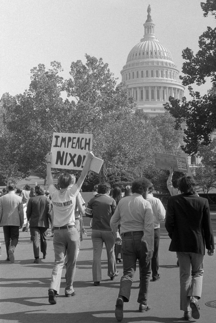 Demonstrators in Washington DC demanding for the impeachment of Nixon. — Others