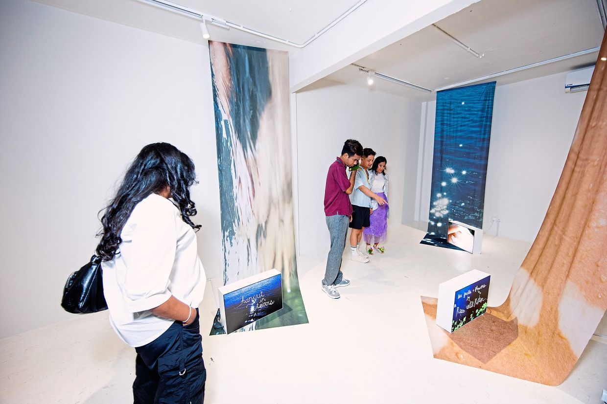 A view of Nadirah's 'Air Mata Air' exhibition at The Back Room gallery in Kuala Lumpur. Photo: All Is Amazing
