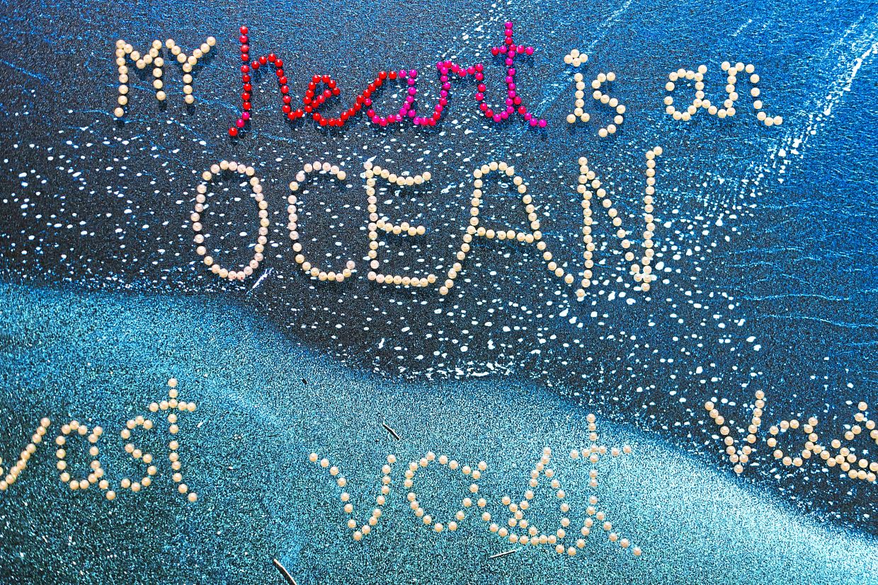 ‘I wanted to incorporate text into the works, as the words provide context for the images and offer insight into my thoughts and emotions,’ says Nadirah. Photo: All Is Amazing