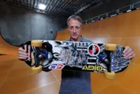 Skateboarding-Hawk's 1999 '900' board fetches $1.15 million at auction