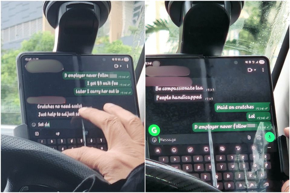 Grab driver in Singapore suspended for a week after mocking passenger on crutches