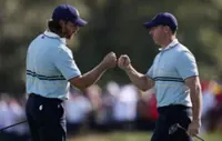 Golf-Europe's 'Fleetwood Mac' duet make sweet music again at Ryder Cup