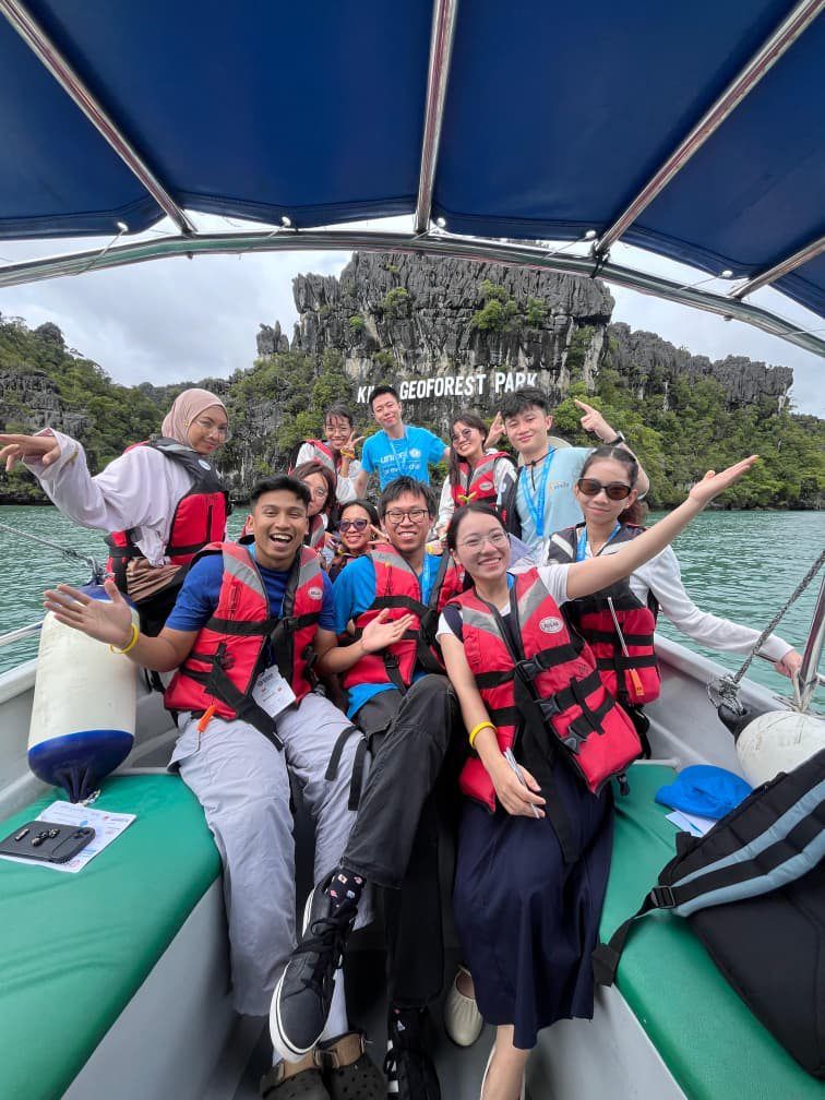 The ACYCS 2025 delegates, and the secretariat team, had the opportunity to check out the conservation work being done at the Langkawi Unesco Global Geopark.