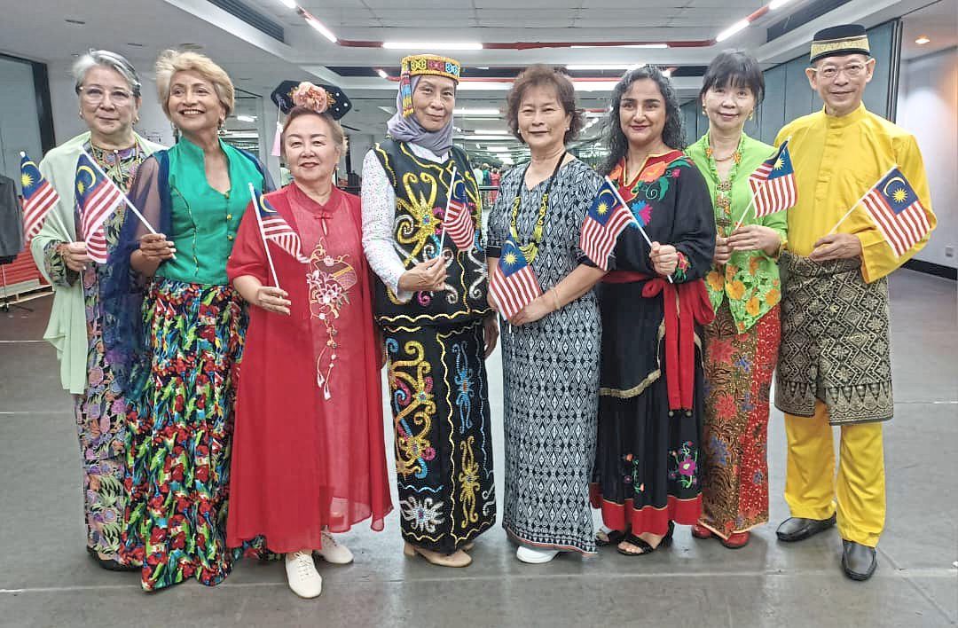 Senior Malaysian dancers from Seniors Aloud at a recent event celebrating Malaysia Day. Photos: LILY FU