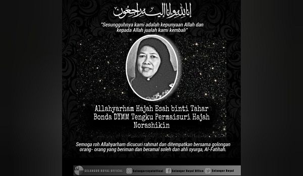 Mother of Selangor’s Tengku Permaisuri laid to rest at Royal Mausoleum 1 3543452