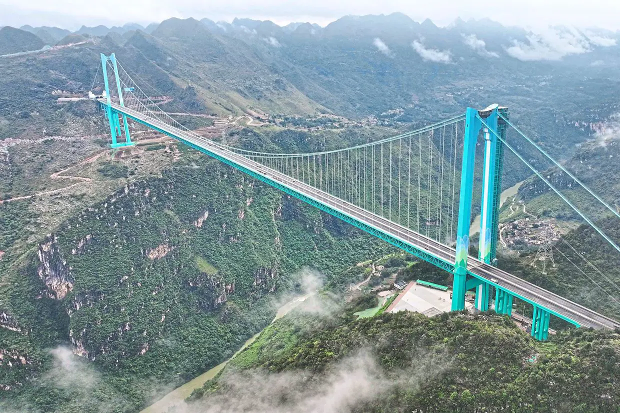 World's highest bridge opens to traffic | The Star