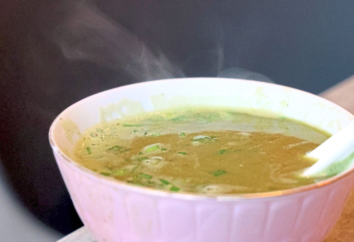 The watercress soup is a smooth, nourishing operator.