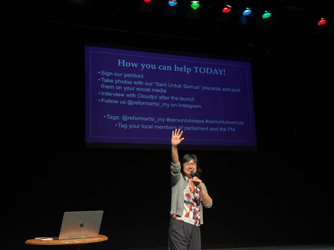 Tan says the Malaysian government can do more in improving culture and arts' standing in the country. — ReformARTsi