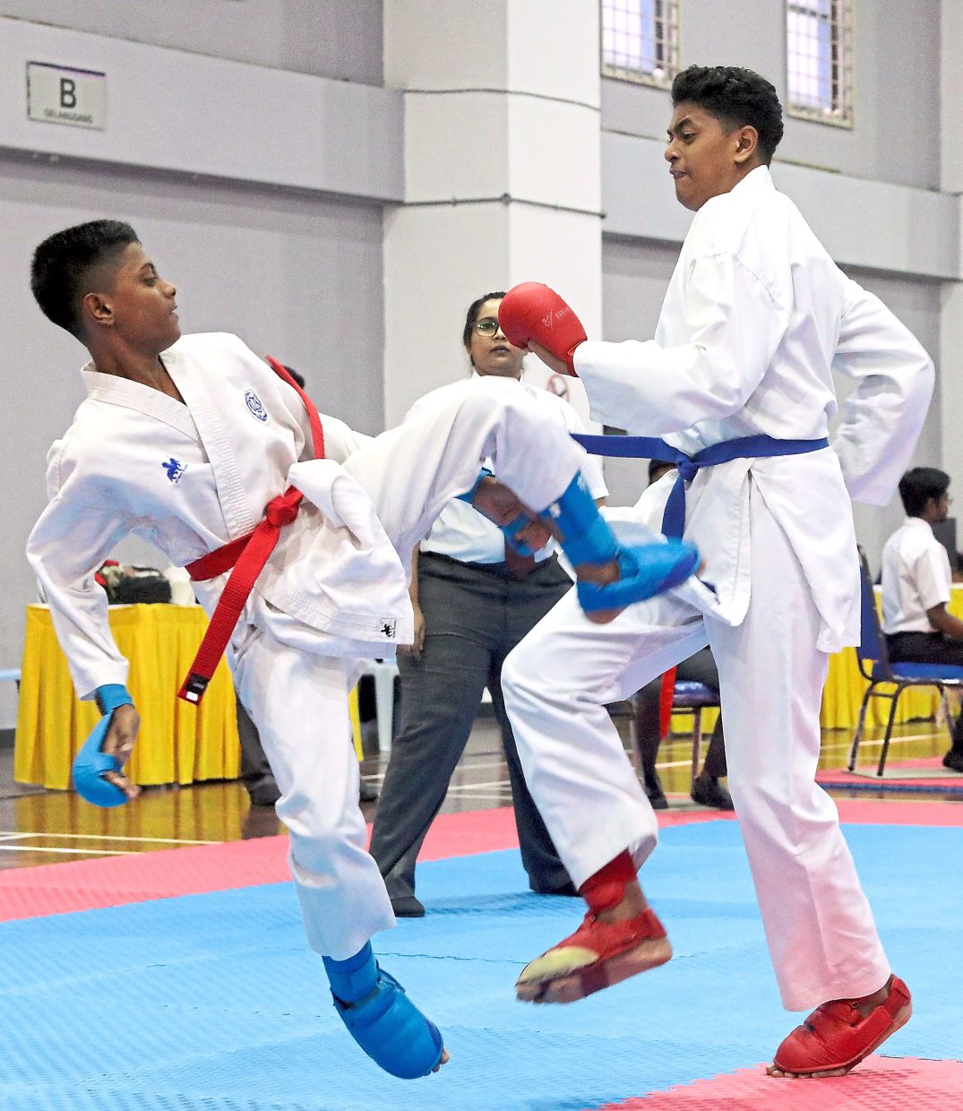 The kumite (sparring) competition. — SAMUEL ONG/The Star