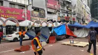 Storm topples tents at Little India Deepavali bazaar