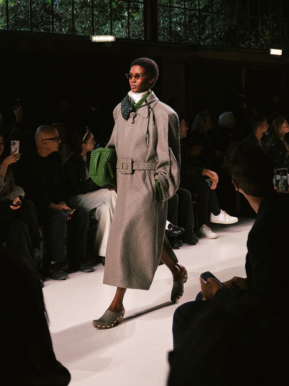Models present Bottega Veneta's Spring/Summer 2026 collection show in Milan. Photo: The New York Times