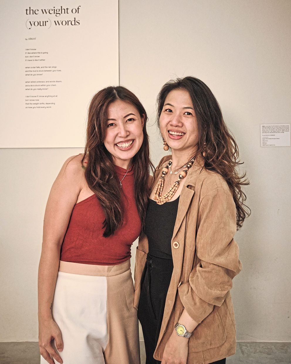 Koh (left) and Ling both produce and curate the coffee-inspired poetry series, with plans for future projects ahead. Photo: Sacred Grounds