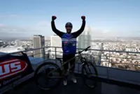 Social media star Fontenoy breaks world record cycling up Eiffel Tower