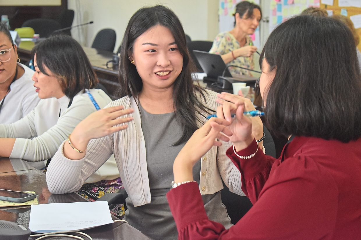 From front to back: Participants learned that leadership is something fluid, and it adapts according to who is in the room, says the writer. — Photo provided
