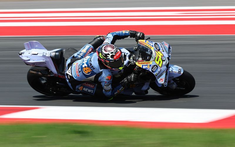 Motorcycling-Rookie Aldeguer wins Indonesia GP as Marquez, Bezzecchi crash