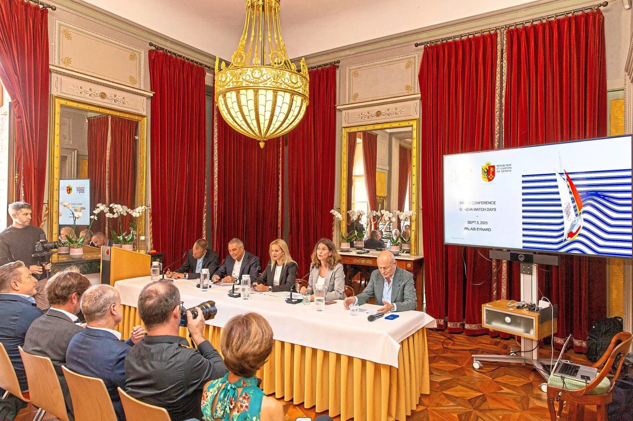 The opening press conference was held for the first time at Geneva’s landmark Palais Eynard.