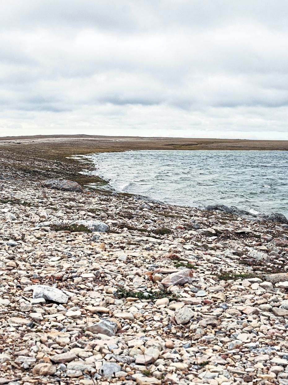 Part of the tundra landscape surrounding Gjoa Haven, an Inuit hamlet in the Canadian Arctic. — Renaud Philippe/The New York Times