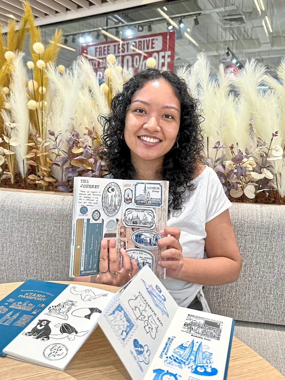 Joanne has started incorporating stamp collecting into her travels. — JOANNE JEYA