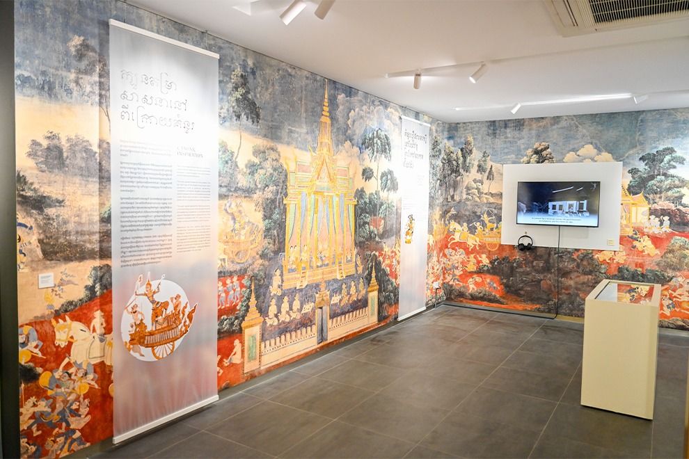These religious murals from the Silver Pagoda were once thought to have been lost; the discovery of photographic plates has allowed a new generation to enjoy them. - Supplied