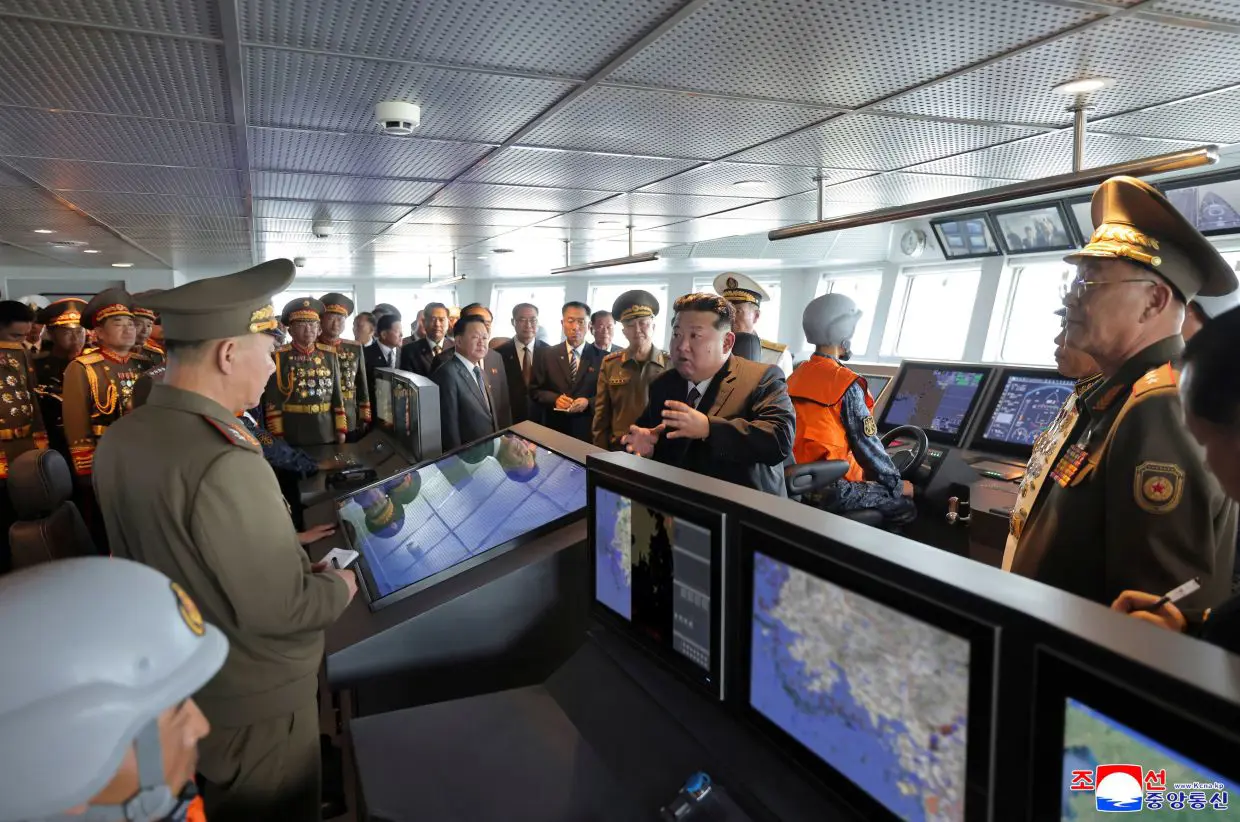 North Korea's Kim visits destroyer built to 'punish provocations' | The Star