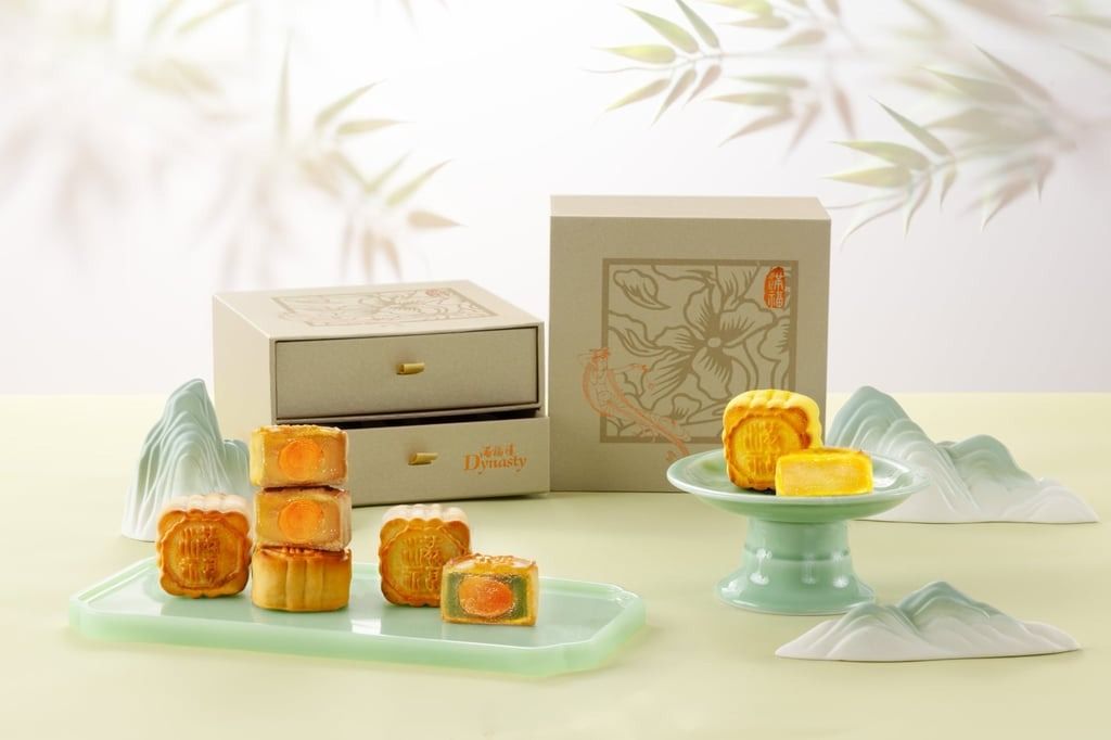 Mooncakes by Dynasty at the Renaissance Hong Kong Harbour View Hotel. -- Photo: Dynasty via SCMP