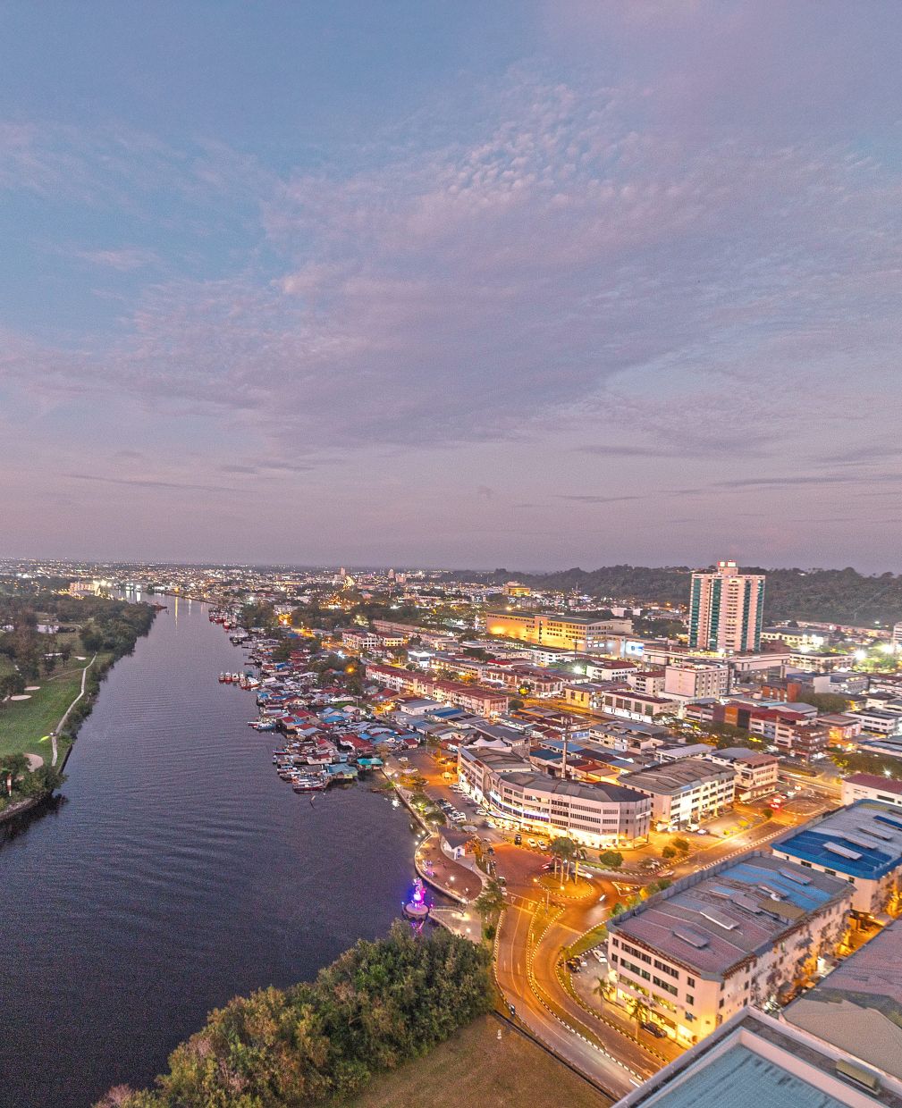 Miri comes alive at dusk, where the riverfront and city lights weave together Sarawak’s story of growth and charm.