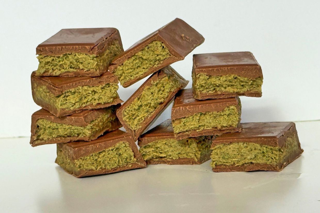 Pieces of Dubai chocolate bars are displayed in New York on Friday, Sept. 26, 2025.– Photo: Katie Workman, via AP