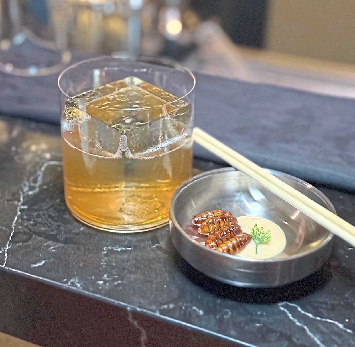 Tax Bar showcased its insect cocktails during its shift at The Suckling Pig.