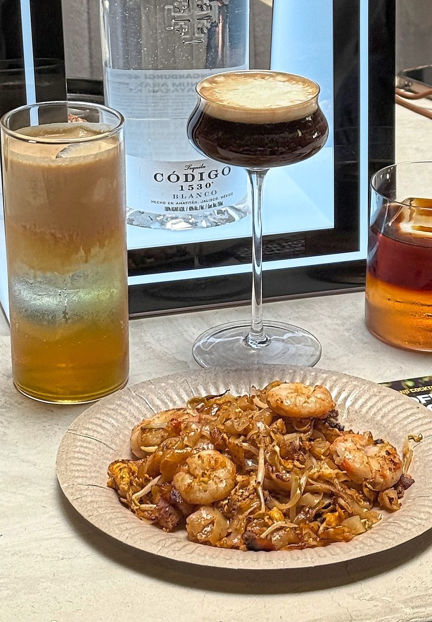 Coffee, cocktails and char koay teow? Only at Penang Cocktail Week. Tax Bar showcased its insect cocktails during its shift at The Suckling Pig. — Photos: MICHAEL CHEANG/The Star