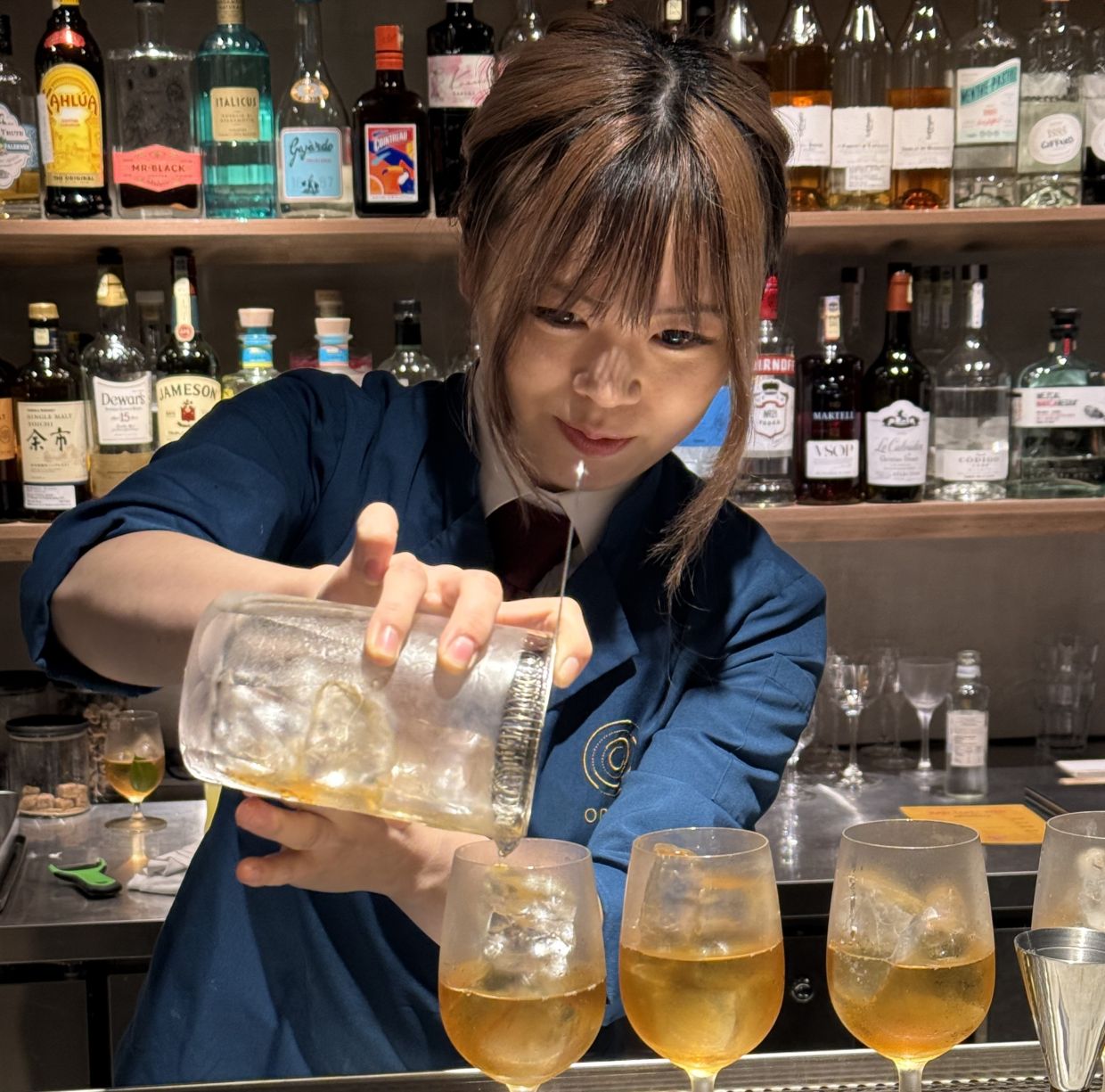 Aki Nakata was one of the guest bartenders at Baobae during PCW.