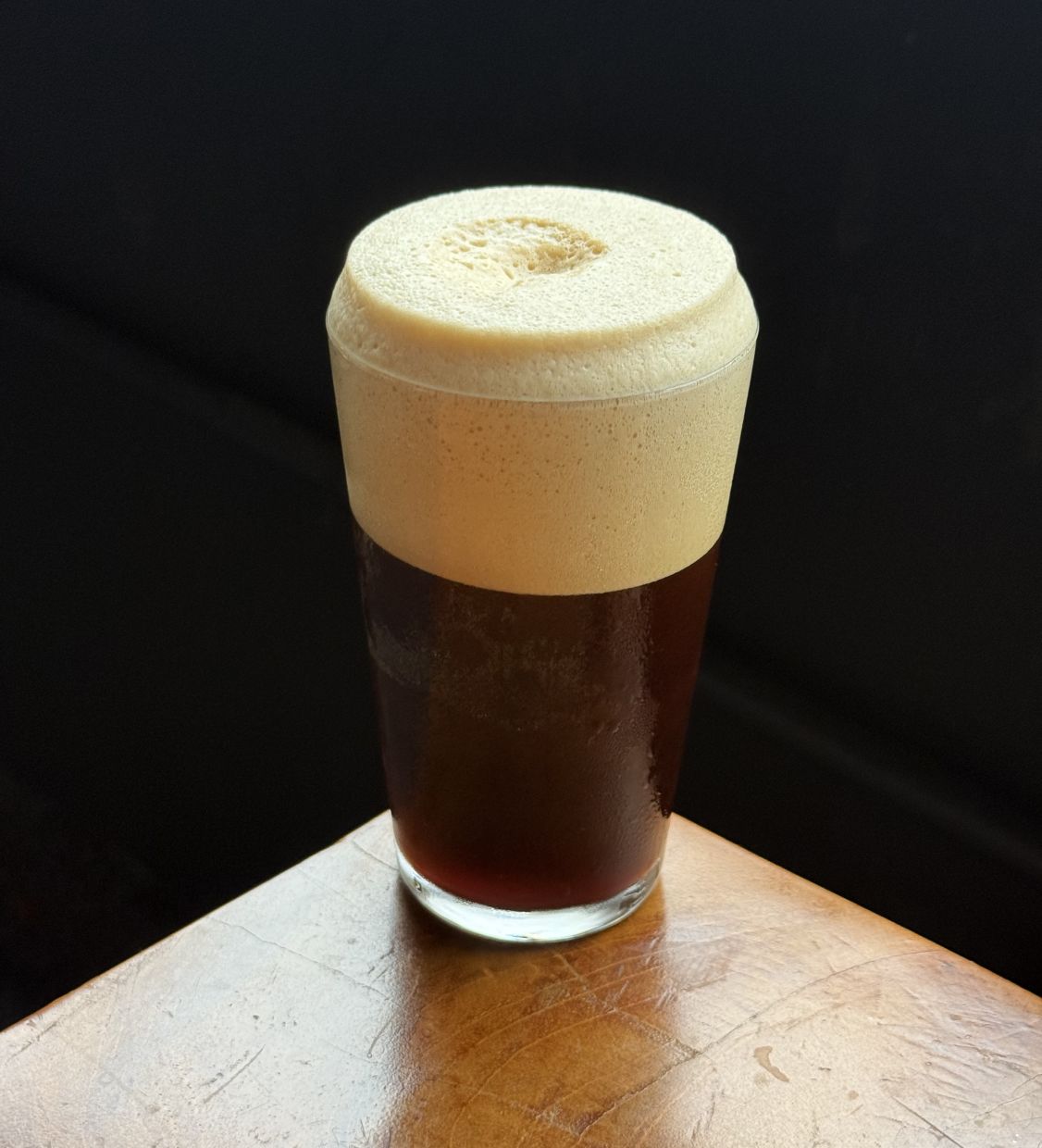 Not Guinness Not Ramos is a coffee/cola twist on the Ramos Gin Fizz.