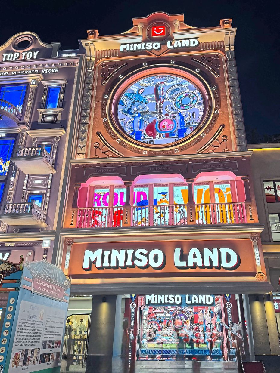Playful Miniso Land is the company’s flagship store in Beijing Road, designed to look like an amusement arcade.
