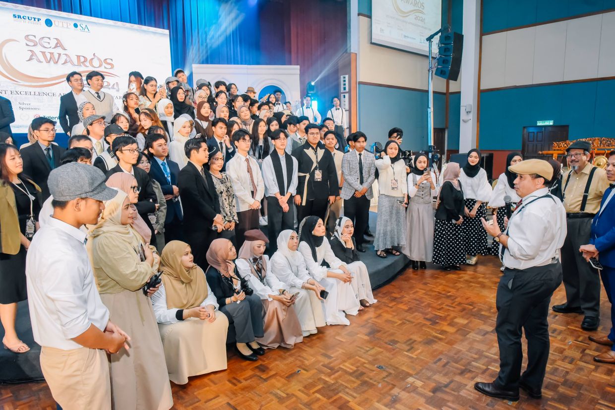 Mohamed Firouz (centre) describes his leadership style as participative and people centred. He believes in getting results through people, not by directing from the top, but by engaging, empowering and aligning teams including students around a shared purpose.