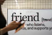 A debate about AI plays out on New York City's subway walls