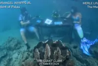 Palau leader in 'world first' underwater interview