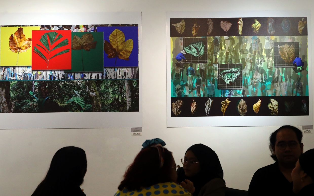 A view of Bancon's solo exhibition 'Nature In Exile 2.0', which opens this Sunday at Kokopelli At Templar in Petaling Jaya. Photo: The Star/Azlina Abdullah