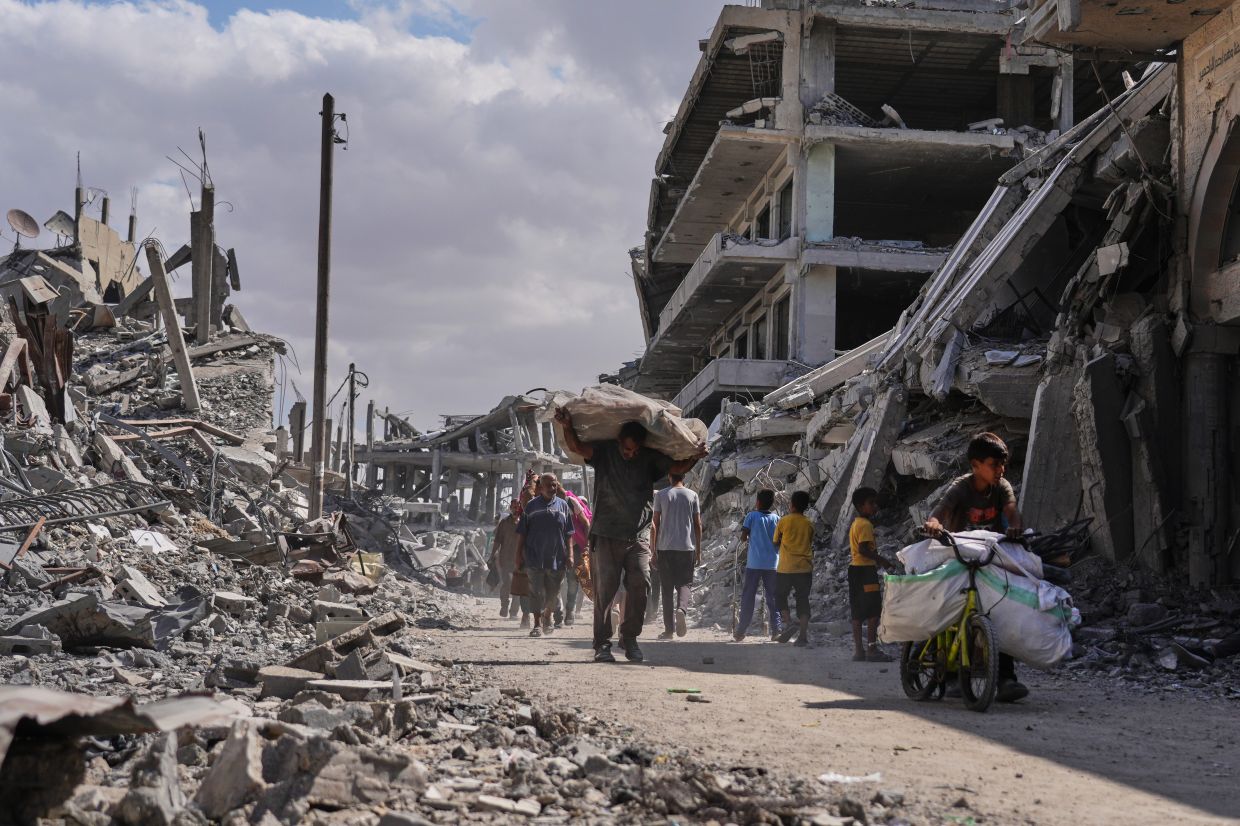 Much of Gaza has been left in ruins. — AP