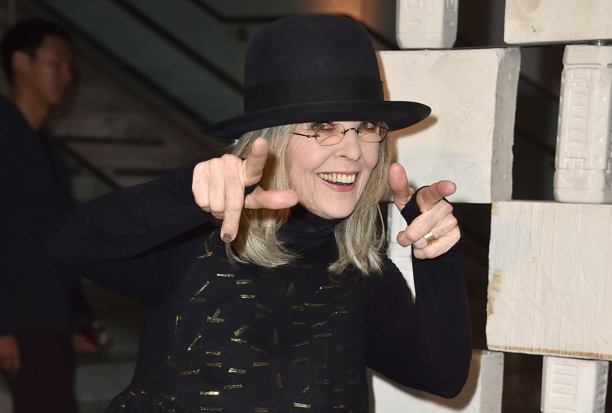 Diane Keaton arrives at the 13th Annual Gala in the Garden at the Hammer Museum on Saturday, Oct. 10, 2015, in Los Angeles. – Photo: Jordan Strauss/Invision/AP