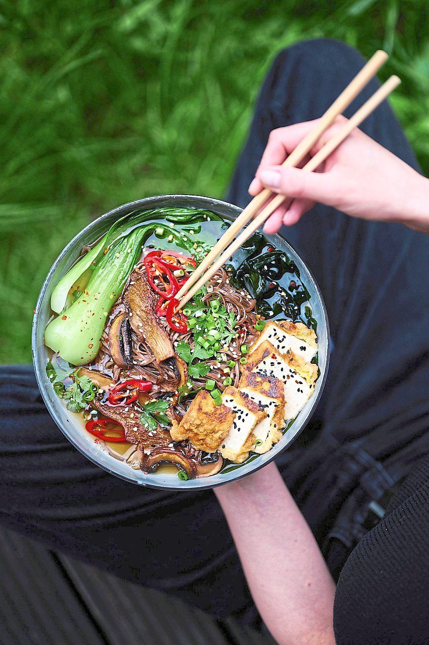 While it's not necessary to go vegan, one could at least try to cut back on the most high-polluting parts of one's diet.