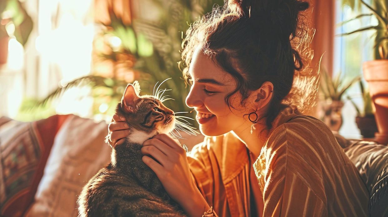 Tiere zur emotionalen Unterstützung helfen US-College-Studenten bei der ...