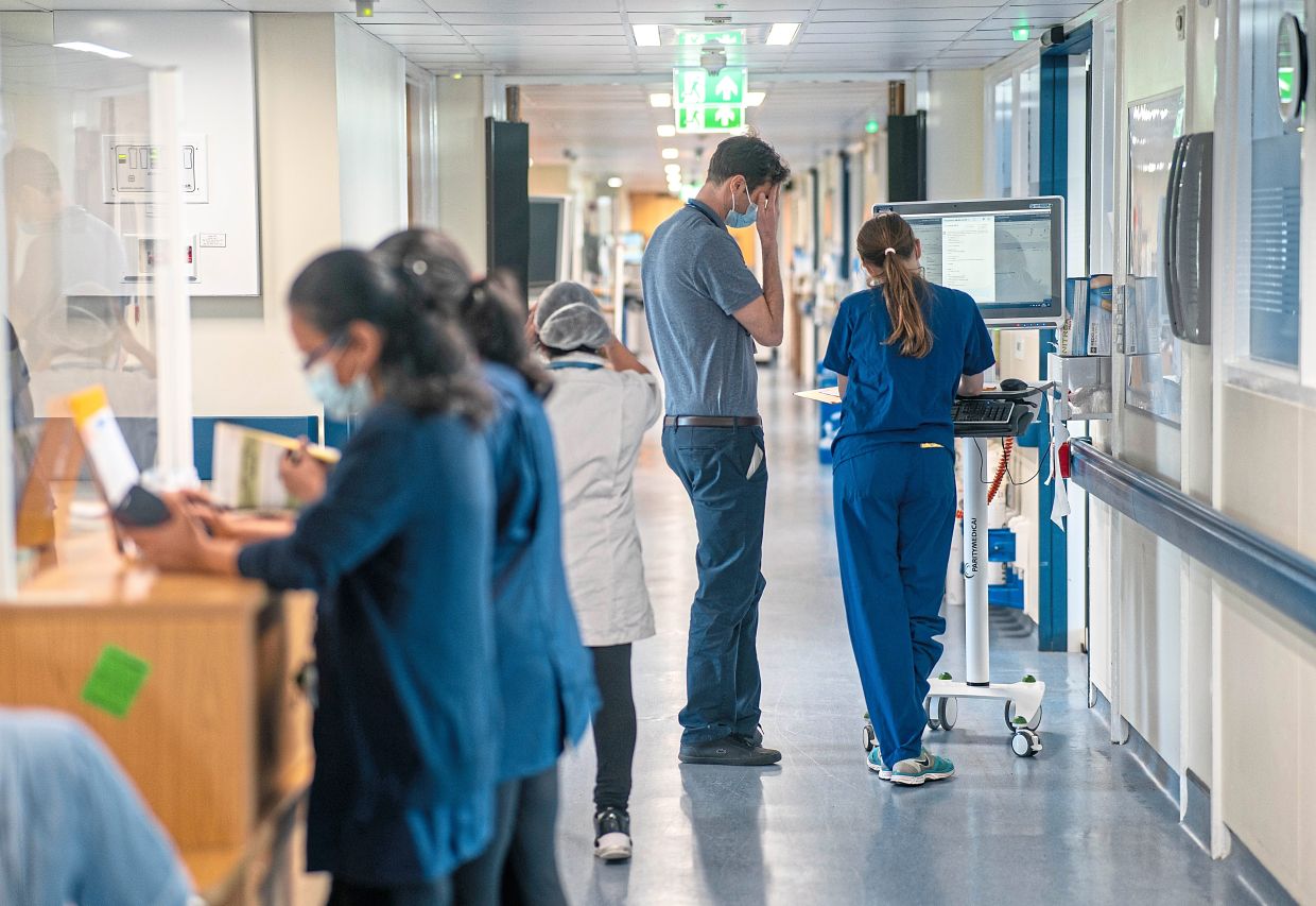 An NHS hospital in Britain, where pioneers tested social prescribing and found it helped promote better health. — JEFF MOORE/PA Wire/dpa