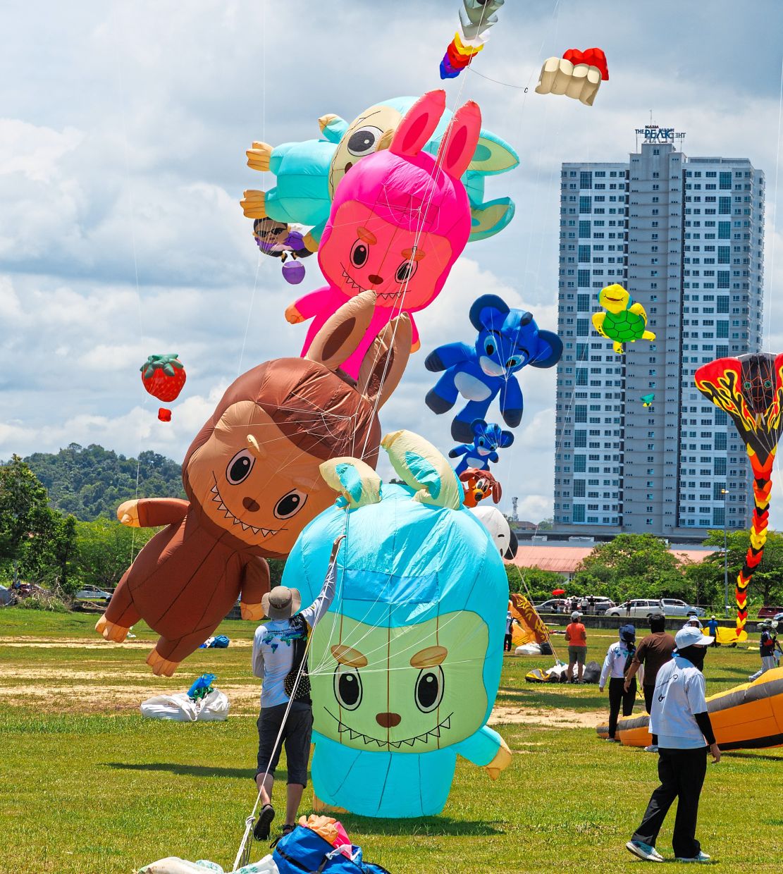 The popular ‘Labubu’ creature making an appearance at the kite festival.