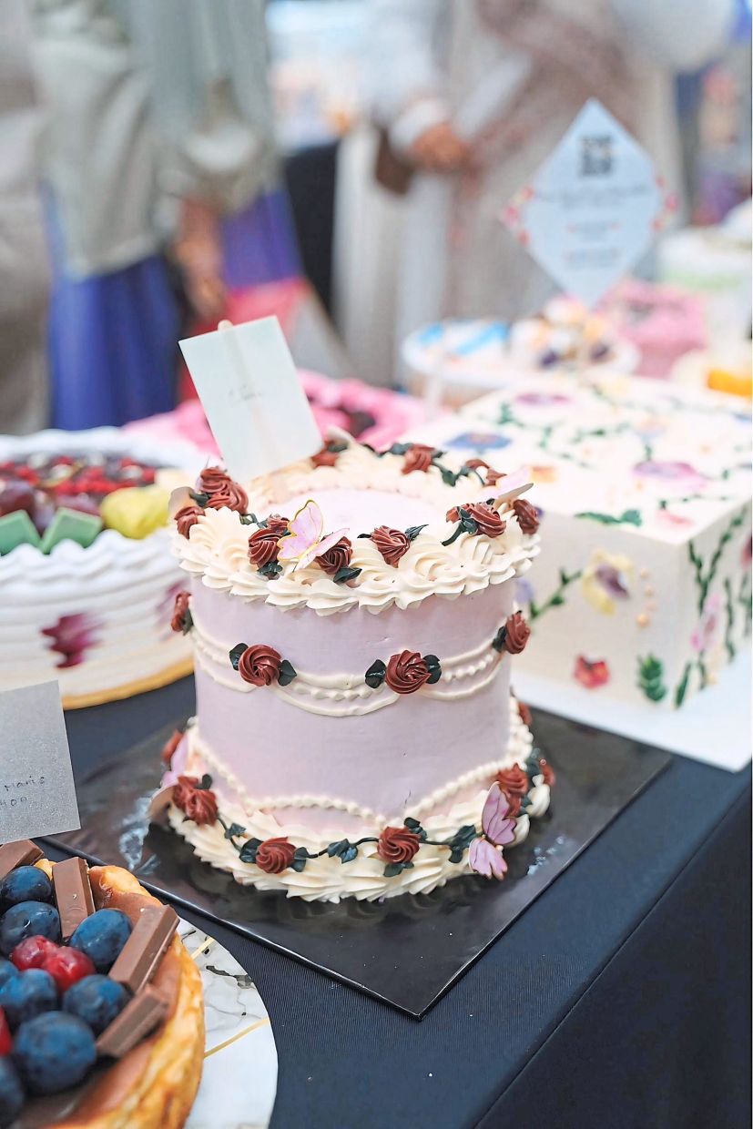 Some of the cakes on display.