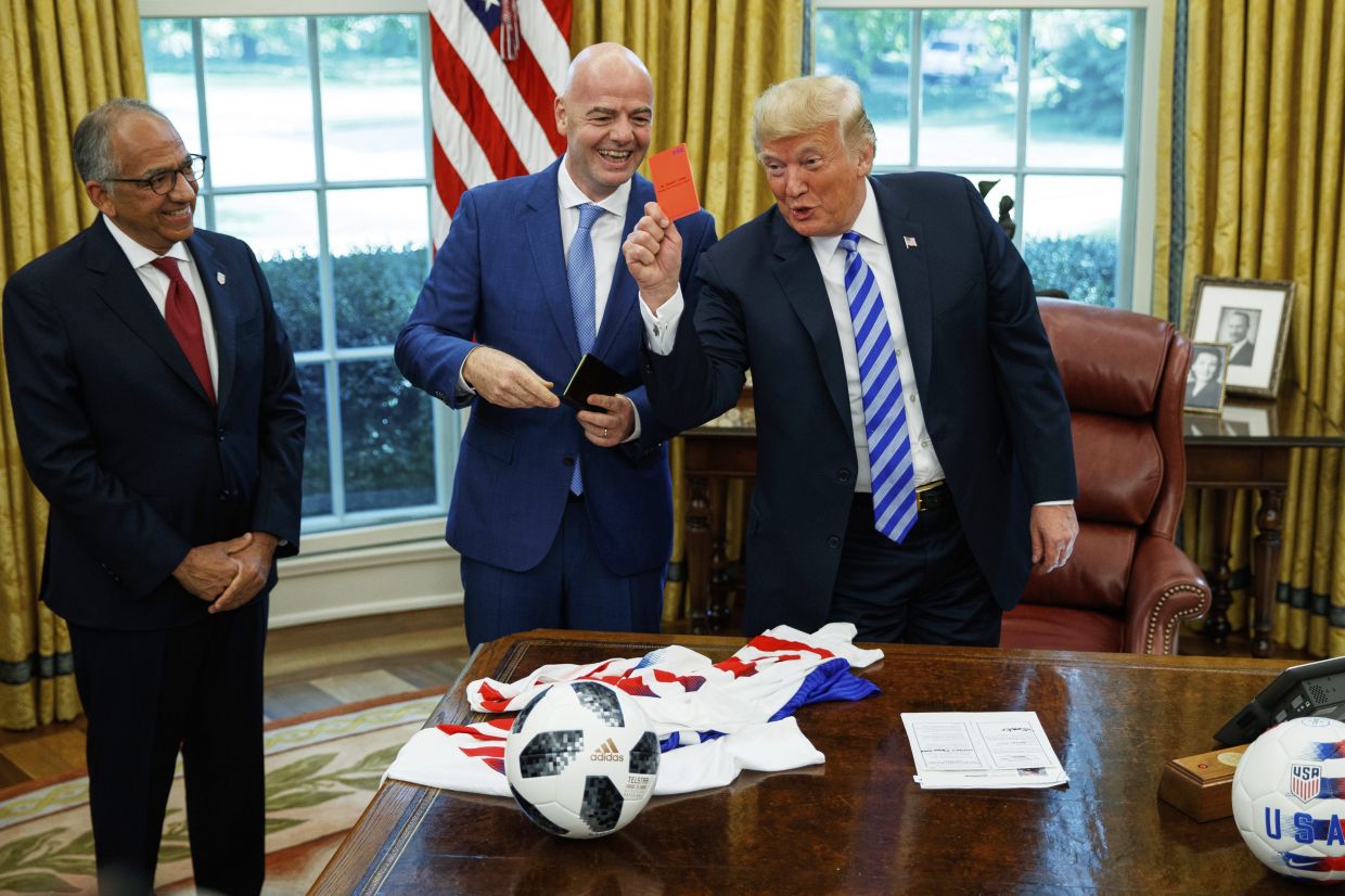 Trump could red card any team from the World Cup 2026 tournament in the US. — AP