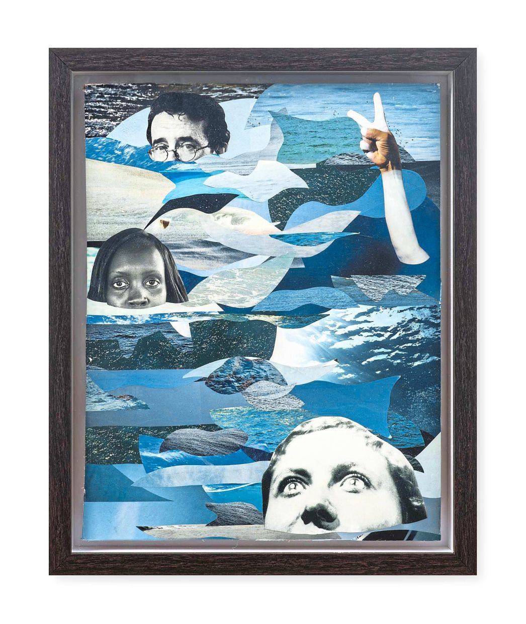 A close-up detail of Zulkefli’s artwork 'Suffocation Is A Part Of Human Nature'. Photo: Galeri Sasha