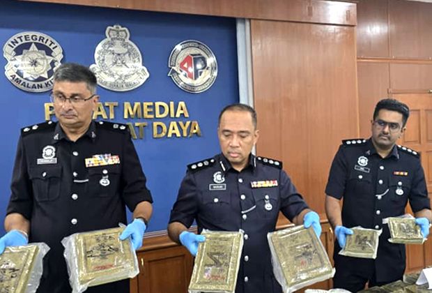 Three men held after RM150,000 cannabis haul in Penang and Kedah